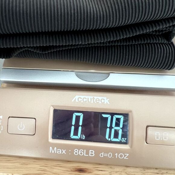 Meshki‎ Ribbed Leggings High Waisted Size S Black Activewear Stretch Gym Workout - Picture 9 of 9